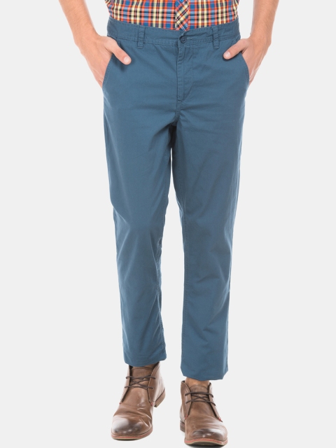 

Cherokee Men Blue Slim Fit Solid Regular Trousers