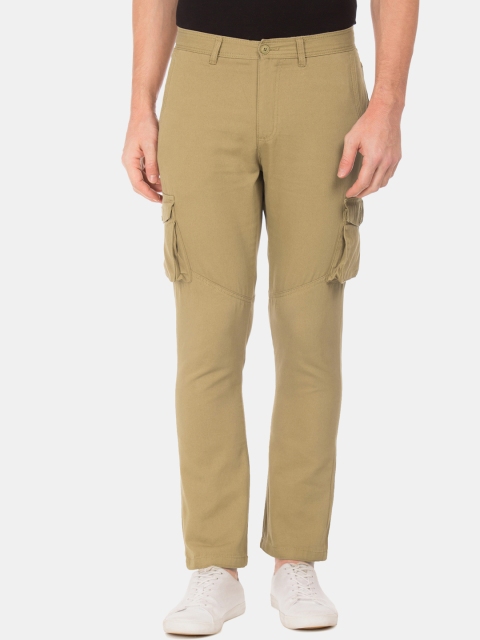 

Cherokee Men Khaki Loose Fit Solid Regular Trousers