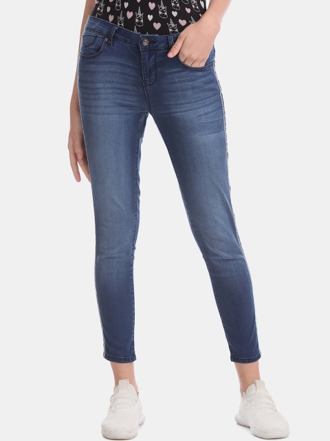 

Cherokee Women Blue Skinny Fit Mid-Rise Clean Look Stretchable Jeans