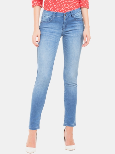 

Cherokee Women Blue Slim Fit Mid-Rise Clean Look Stretchable Jeans
