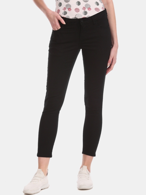

Cherokee Women Black Skinny Fit Mid-Rise Clean Look Stretchable Jeans