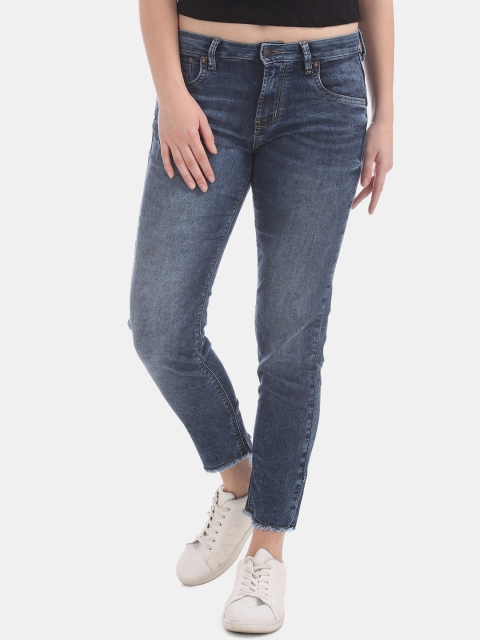 

Cherokee Women Blue Slim Fit Mid-Rise Clean Look Jeans