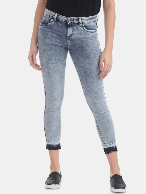 

Cherokee Women Blue Skinny Fit Mid-Rise Clean Look Stretchable Jeans