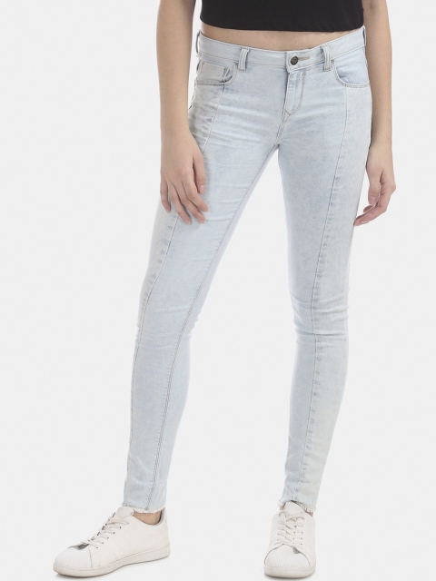 

Cherokee Women Blue Skinny Fit Mid-Rise Clean Look Stretchable Jeans