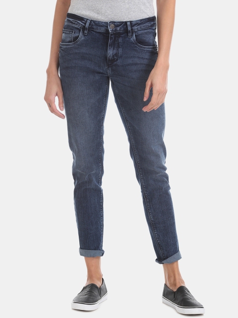 

Cherokee Women Blue Slim Fit Mid-Rise Clean Look Jeans