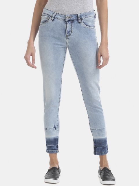 

Cherokee Women Blue Skinny Fit Mid-Rise Clean Look Stretchable Jeans