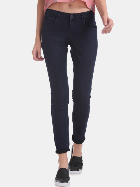 

Cherokee Women Blue Slim Fit Mid-Rise Clean Look Stretchable Jeans