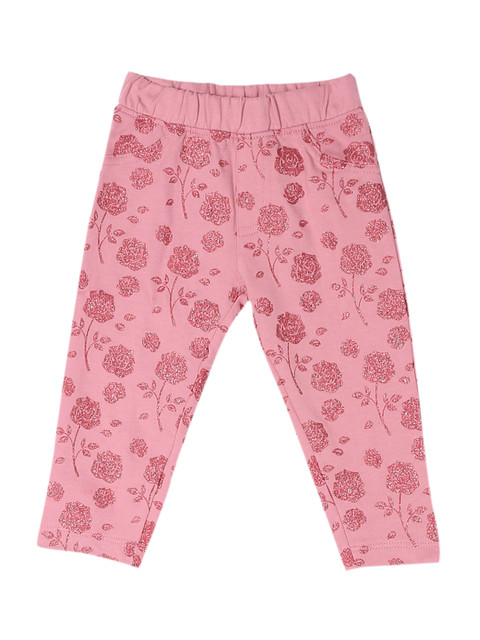 

Donuts Girls Pink Regular Fit Floral Printed Trousers