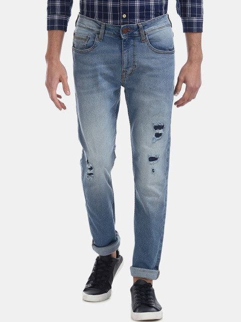 

Cherokee Men Blue Slim Fit Low-Rise Mildly Distressed Stretchable Jeans