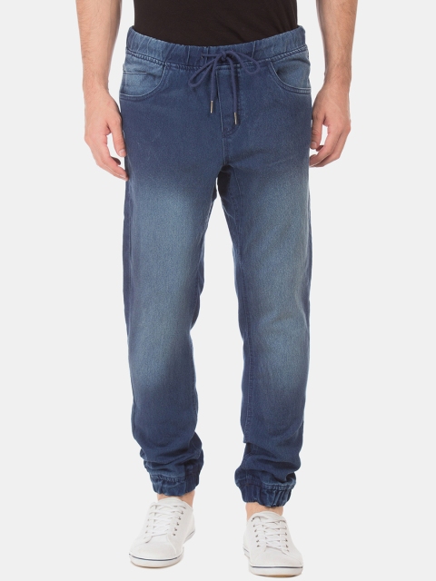 

Cherokee Men Blue Mid-Rise Clean Look Stretchable Jogger Jeans