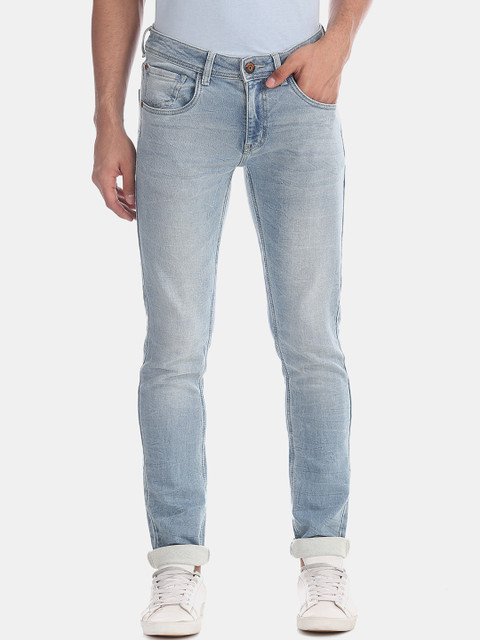 

Cherokee Men Blue Skinny Fit Mid-Rise Clean Look Stretchable Jeans