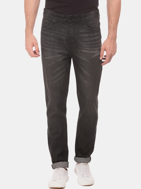 

Cherokee Men Black Tapered Fit Low-Rise Low Distress Jeans