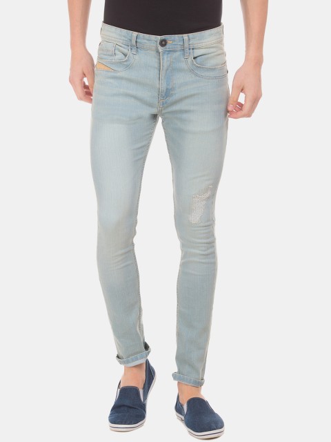 

Cherokee Men Blue Slim Fit Low-Rise Low Distress Jeans