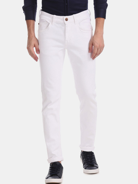 

Cherokee Men White Slim Fit Mid-Rise Clean Look Stretchable Jeans