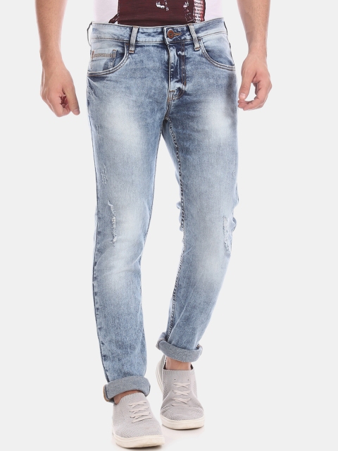 

Cherokee Men Blue Slim Fit Low-Rise Low Distress Stretchable Jeans