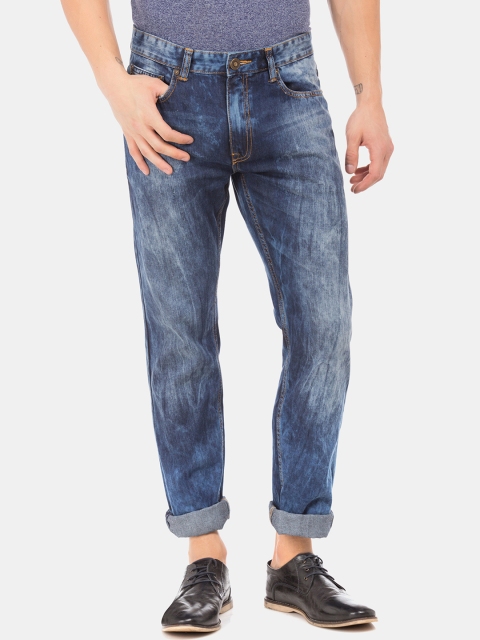

Cherokee Men Blue Straight Fit Mid-Rise Clean Look Jeans