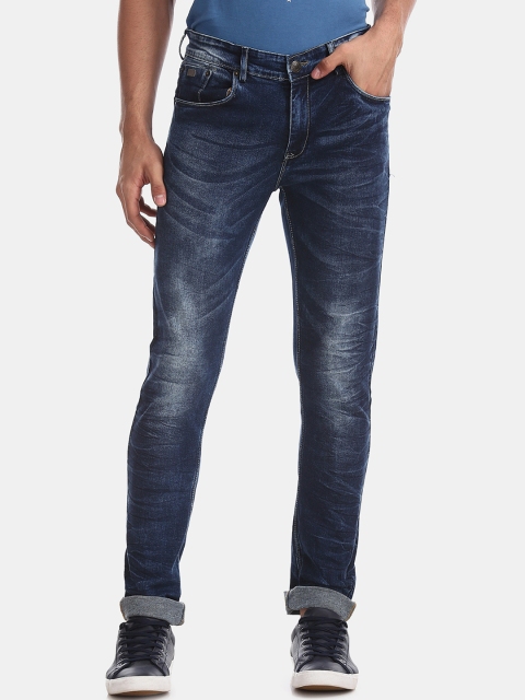 

Cherokee Men Navy Blue Skinny Fit Low-Rise Clean Look Stretchable Jeans