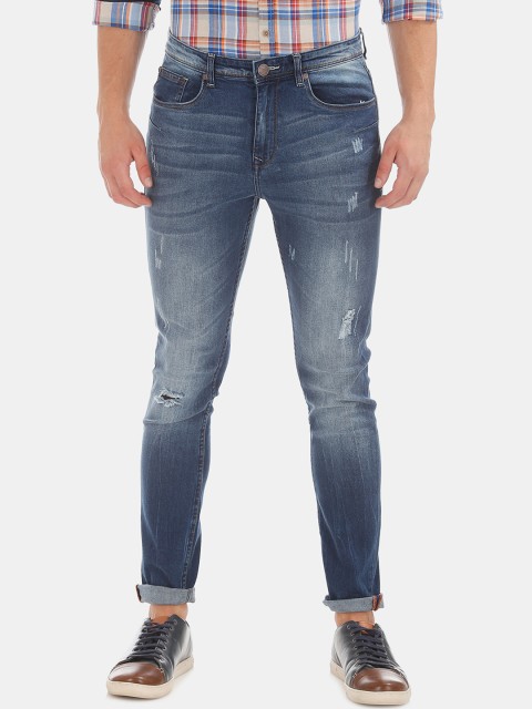 

Cherokee Men Blue Skinny Fit Low-Rise Mildly Distressed Stretchable Jeans