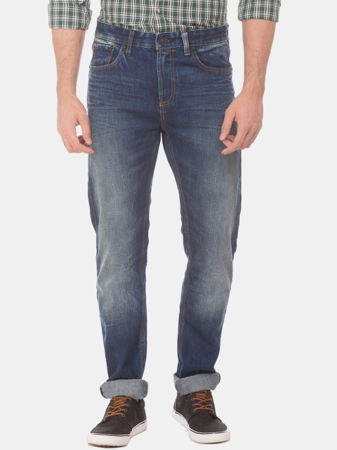 

Cherokee Men Navy Blue Straight Fit Mid-Rise Clean Look Jeans