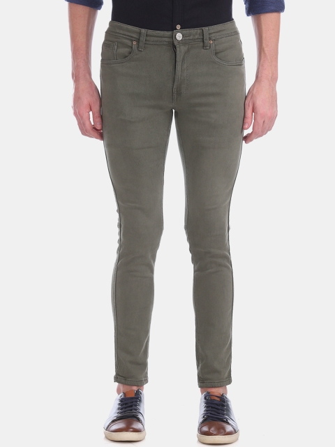 

Cherokee Men Olive Green Slim Fit Low-Rise Clean Look Stretchable Jeans
