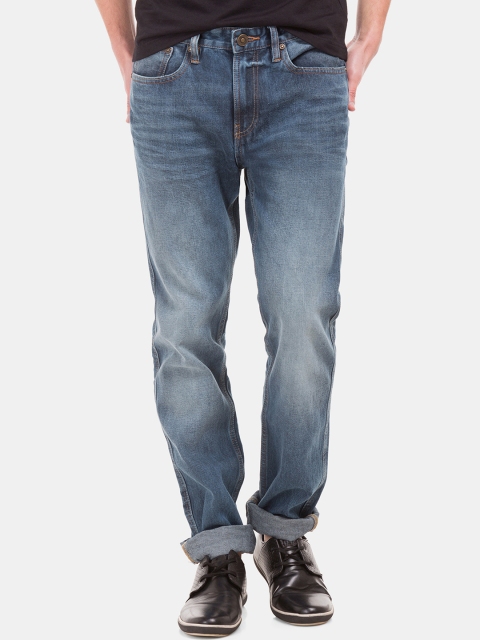 

Cherokee Men Blue Straight Fit Mid-Rise Clean Look Jeans