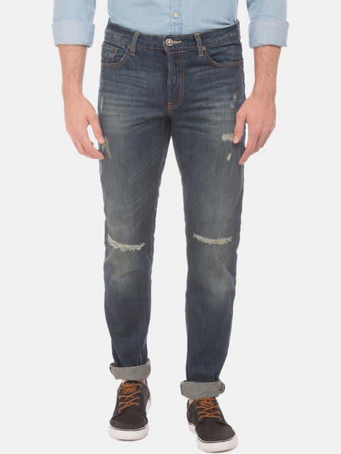 

Cherokee Men Blue Slim Fit Low-Rise Mildly Distressed Jeans