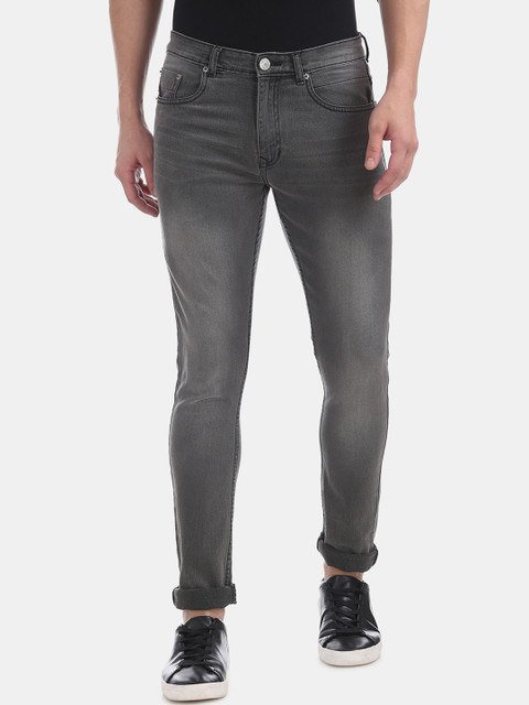

Cherokee Men Grey Skinny Fit Mid-Rise Clean Look Stretchable Jeans