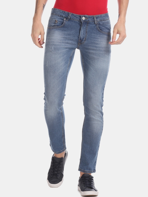 

Cherokee Men Blue Skinny Fit Mid-Rise Low Distress Stretchable Jeans