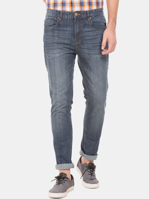 

Cherokee Men Navy Blue Tapered Fit Mid-Rise Clean Look Jeans
