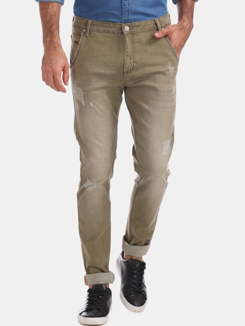 

Cherokee Men Brown Slim Fit Low-Rise Mildly Distressed Stretchable Jeans