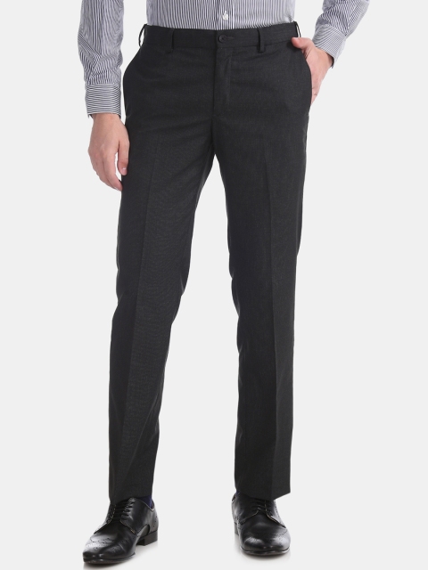

Excalibur Men Black Regular Fit Solid Formal Trousers