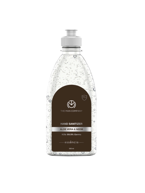 

The Man Company Aloe Vera & Neem Hand Sanitizer gel with 70% alcohol 500ml, White