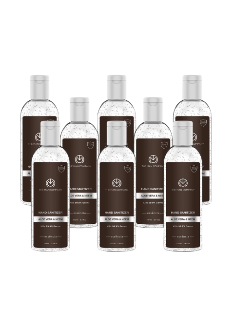

The Man Company Set Of 8 70% Alcohol Hand Sanitizer Gel, White