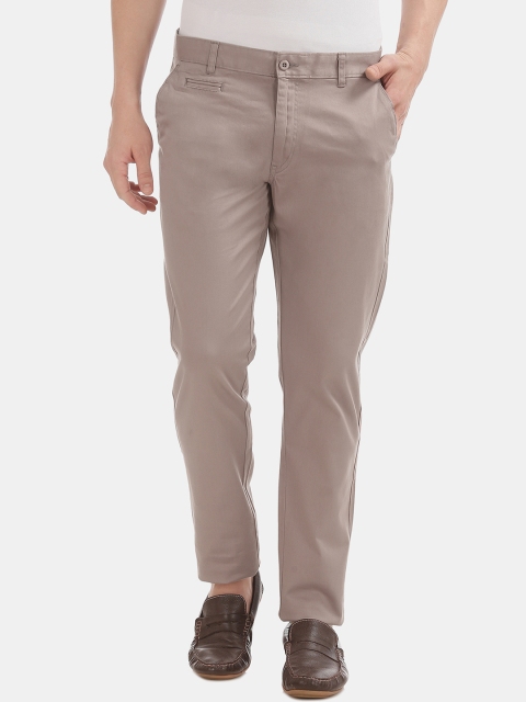 

Ruggers Men Beige Slim Fit Solid Regular Trousers