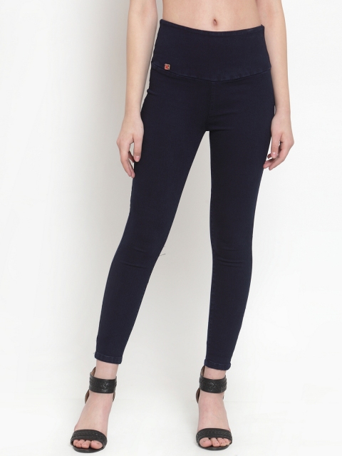 

Everlush Women Navy Blue Solid Slim Fit Jeggings