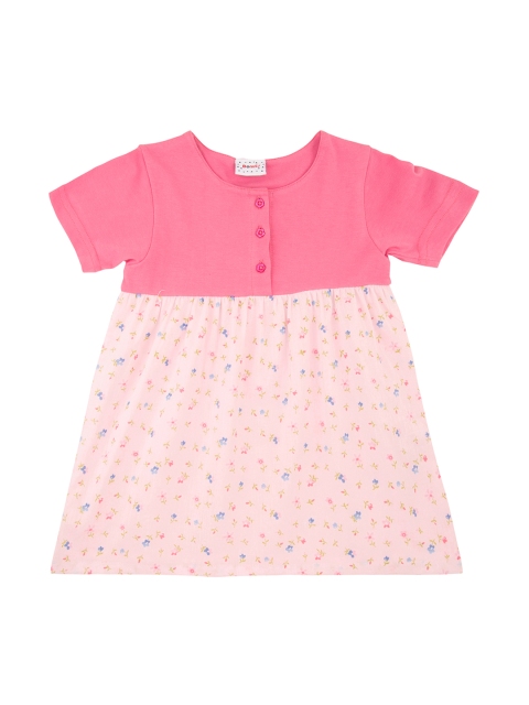 

Donuts Girls Pink Printed Fit and Flare Dress