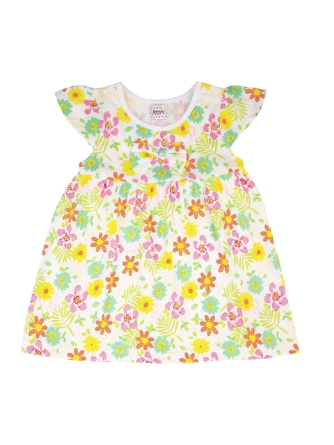 

Donuts Girls White Floral Printed A-Line Dress