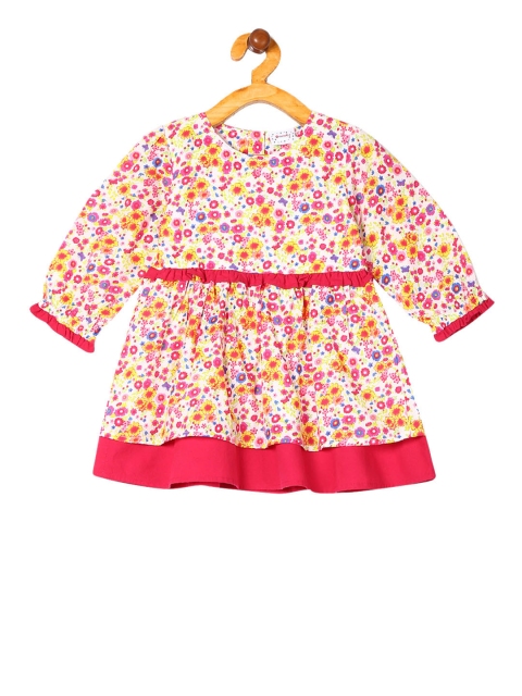 

Donuts Girls Multicoloured Printed Fit and Flare Dress, Multi