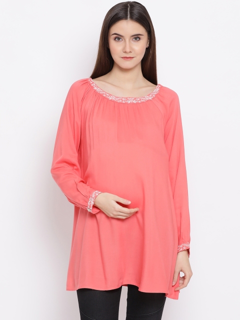 

Bella Significance Maternity Women Tunic, Coral