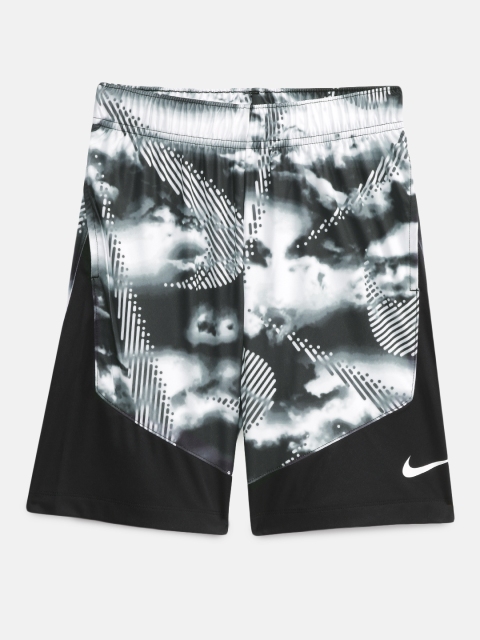 

Nike Boys Black Printed Regular Fit DOMINATE Training Shorts