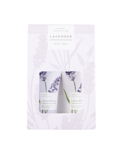 

Marks & Spencer Floral Collection Lavender Hand Wash & Body Cream Gift Set 50 ml, White