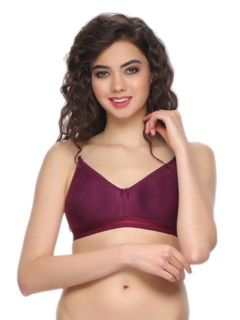 

Clovia Bra With Detachable Transparent Back & Shoulder Straps, Purple