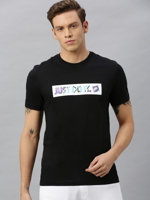 

Nike Men Black Printed Round Neck AS NSW STORY FS T-shirt
