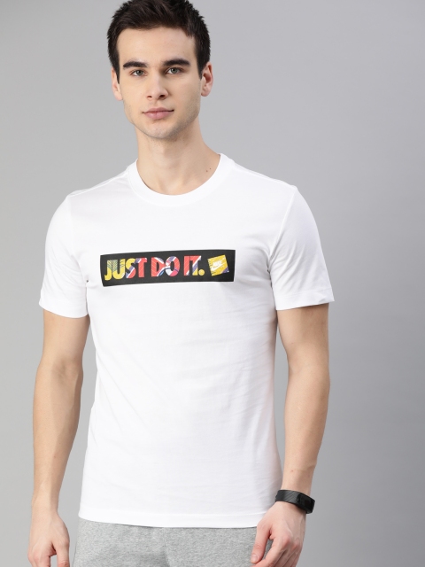 

Nike Men White Printed Round Neck AS NSW STORY FS T-shirt