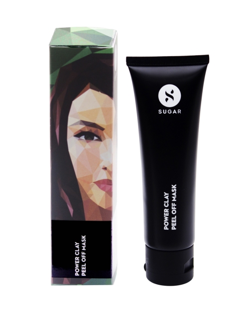 

SUGAR Cosmetics Women Power Clay Peel Off Mask 50 ml, Black
