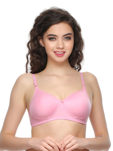 

Clovia Pink T-shirt Bra BR0432P22