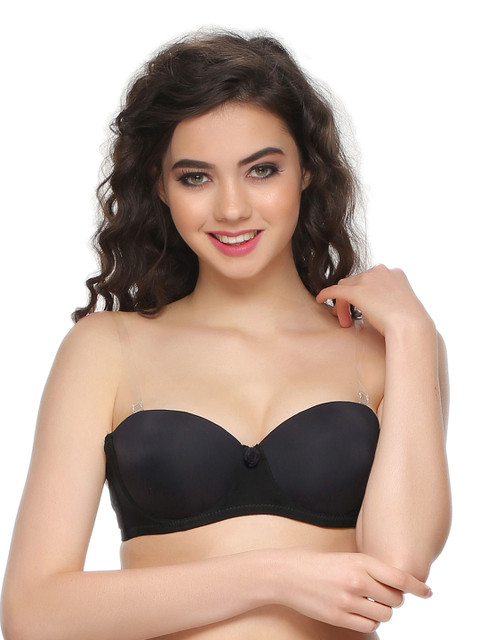 

Clovia Black Balconette Bra BR0461P13