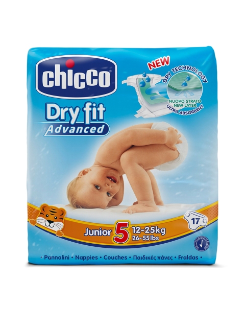 

Chicco Dry Fit Advanced Diapers Junior - 17 Pieces, White