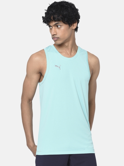 

Puma Men Sea-Green Solid Singlet Biscay Innerwear Vests 65706101