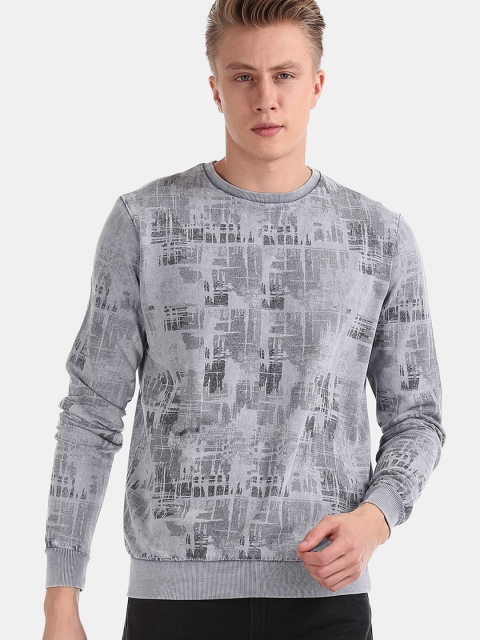 

Cherokee Men Grey Printed Sweatshirt